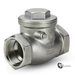 Зворотній клапан нерж. AISI-304 поворотний Ду15 Ру16