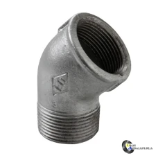 Кутник чавунний оцинк. 45° ВЗ Ду15 G1/2" Кутник чавунний оцинк. 45° ВЗ Ду15 G1/2"