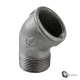 Кутник чавунний оцинк. 45° ВЗ Ду15 G1/2"
