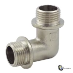 Кутник латунний нікельований ЗЗ Ду15 G1/2