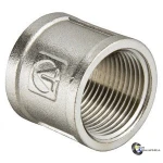 Муфта латунна нікельована Ду25 G1 Муфта латунна нікельована Ду25 G1