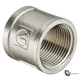 Муфта латунна нікельована Ду15 G1/2" Муфта латунна нікельована Ду15 G1/2"