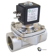 Электромагнитный клапан ODE н/ж AISI-316 PTFE НЗ Ду15 Ру16 Электромагнитный клапан ODE н/ж AISI-316 PTFE НЗ Ду15 Ру16